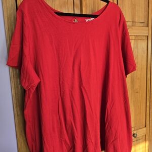 Roaman's Vibrant Red Women's Tunic Top